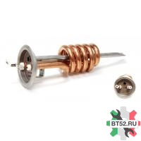 ТЭН в/н 182505 2000w спираль медь зам.10055,3401455 клеммы под винты